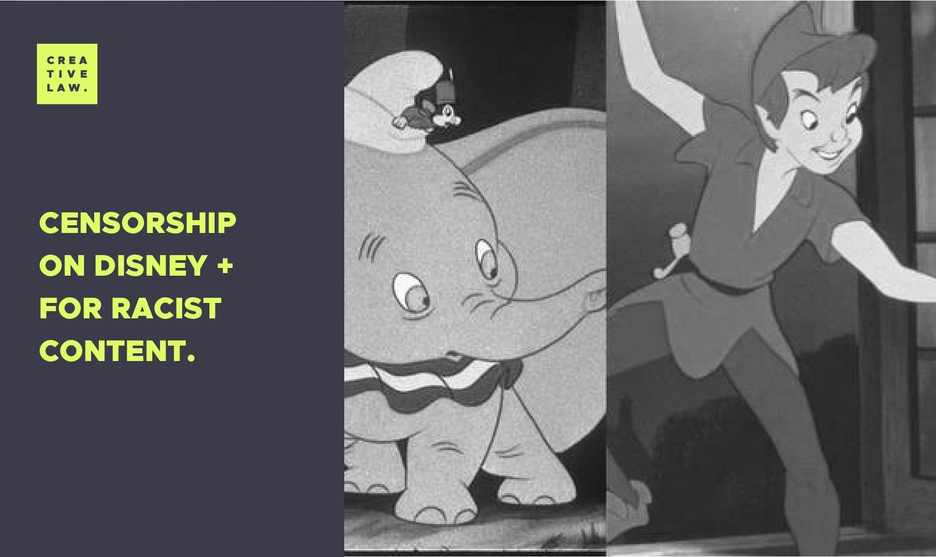 Censorship on Disney + for racist content, classified as “negative representations”.