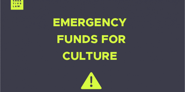 EMERGENCY FUNDS FOR CULTURE